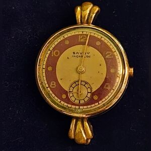 Vintage 1930s Savoy Incabloc watch with chromosome